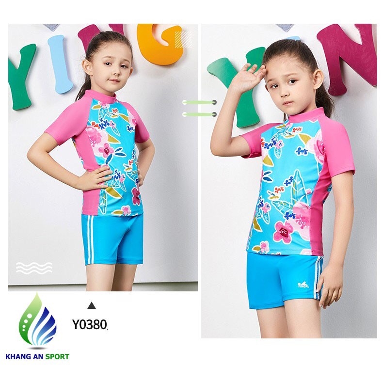 Bộ bơi rời chống nắng bé gái YingFa Y0380 (20-40kg)