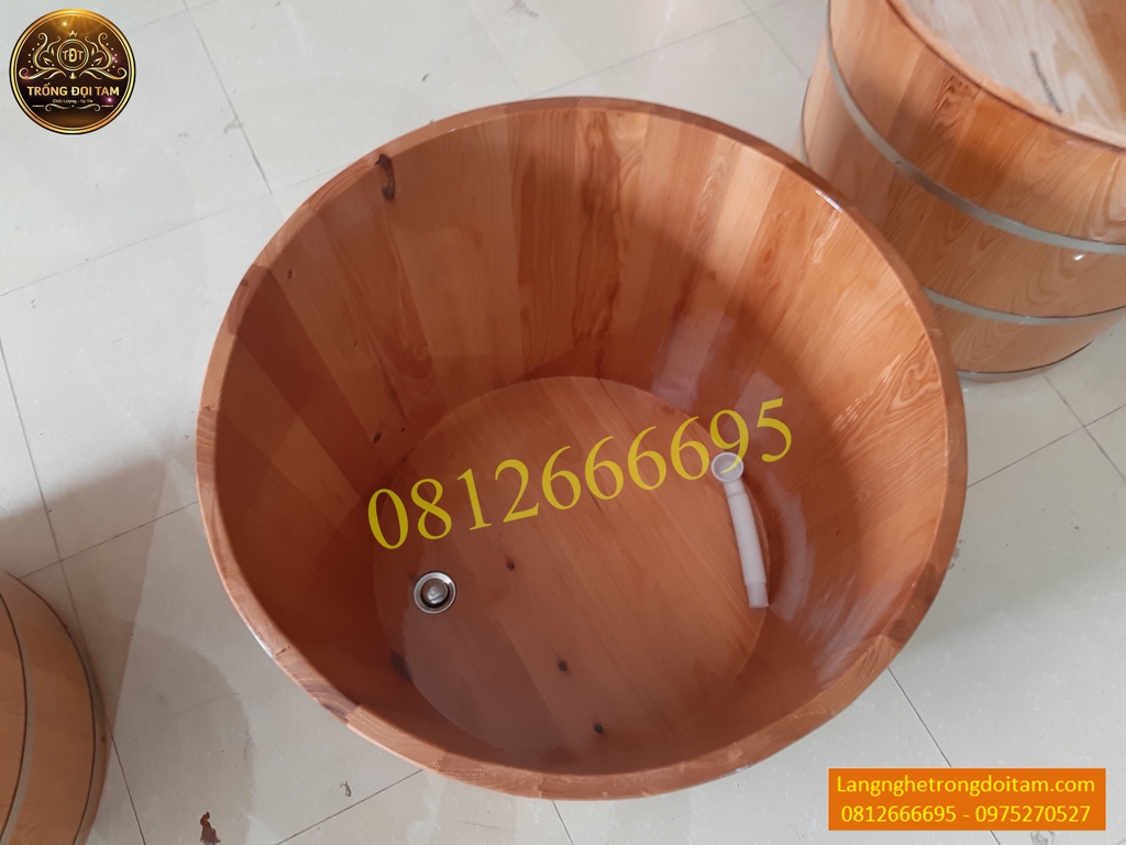 thùng tắm gỗ pơmu