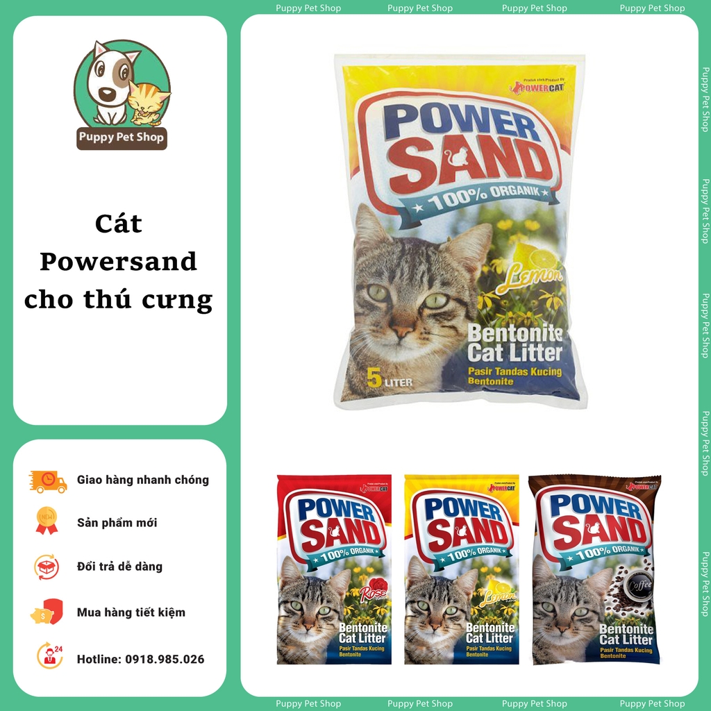 Power sand cat litter hot sale