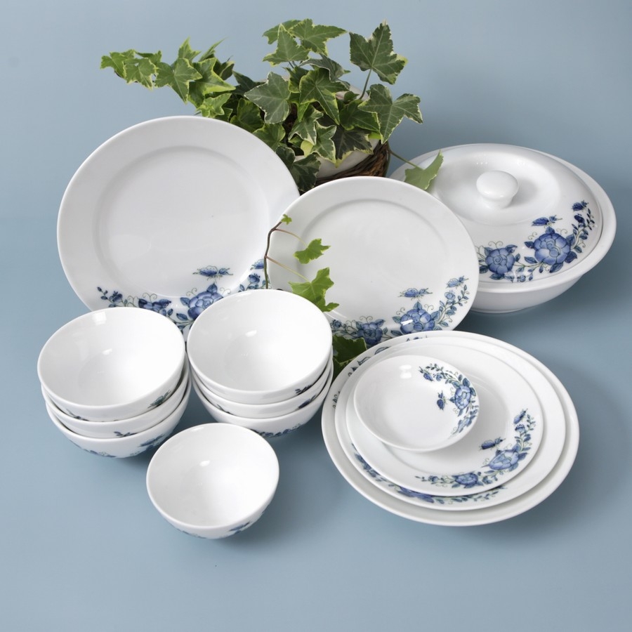 BỘ BÁT ĐĨA MINH LONG 15 MÓN THIẾT KẾ HIỆN ĐẠI PHÙ HỢP BỮA ĂN GIA ĐÌNH