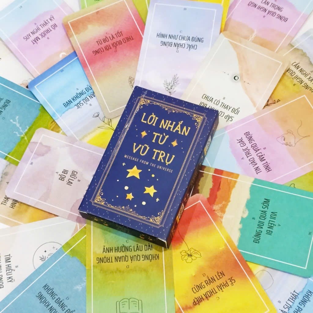 Lời nhắn từ vũ trụ (ver xanh) - 36 lá - nha sach hong bach