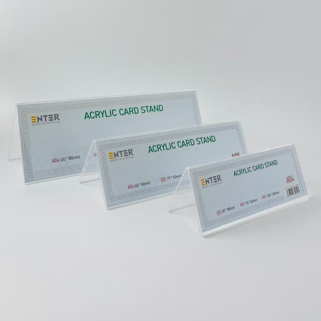 Kệ Mica chức vụ 2 mặt Enter A05 240x75mm trung - Nhà Sách Hồng Bách.