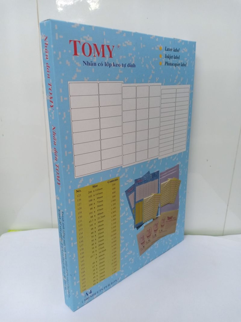 Decal Tomy 146 (20x15mm) - 180 tem - Nha Sach Hong Bach.