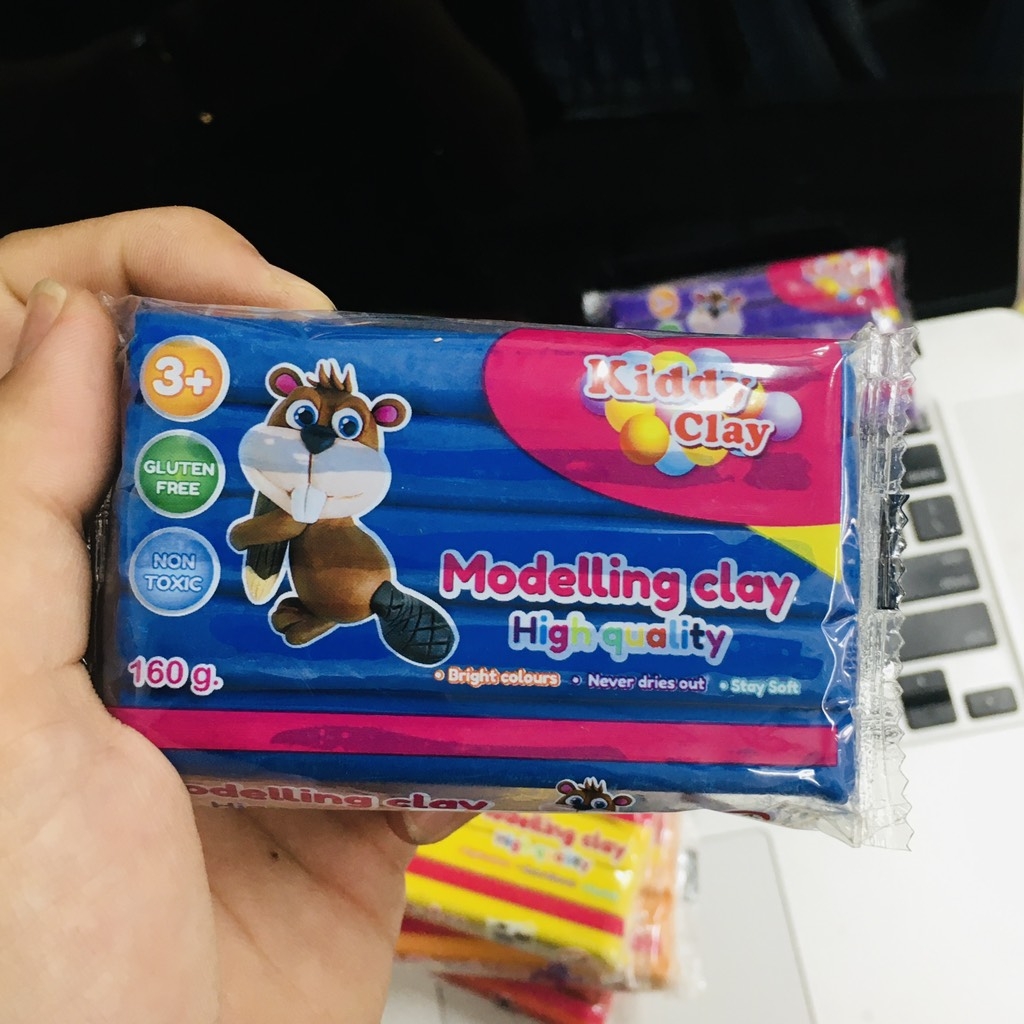 Đất nặn Kiddy Clay 160g PO-160-1 - Nhà Sách Hồng Bách