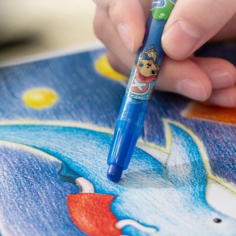 Bút sáp vặn dài Deli One piece EC217 - 24 màu - nha sach hong bach