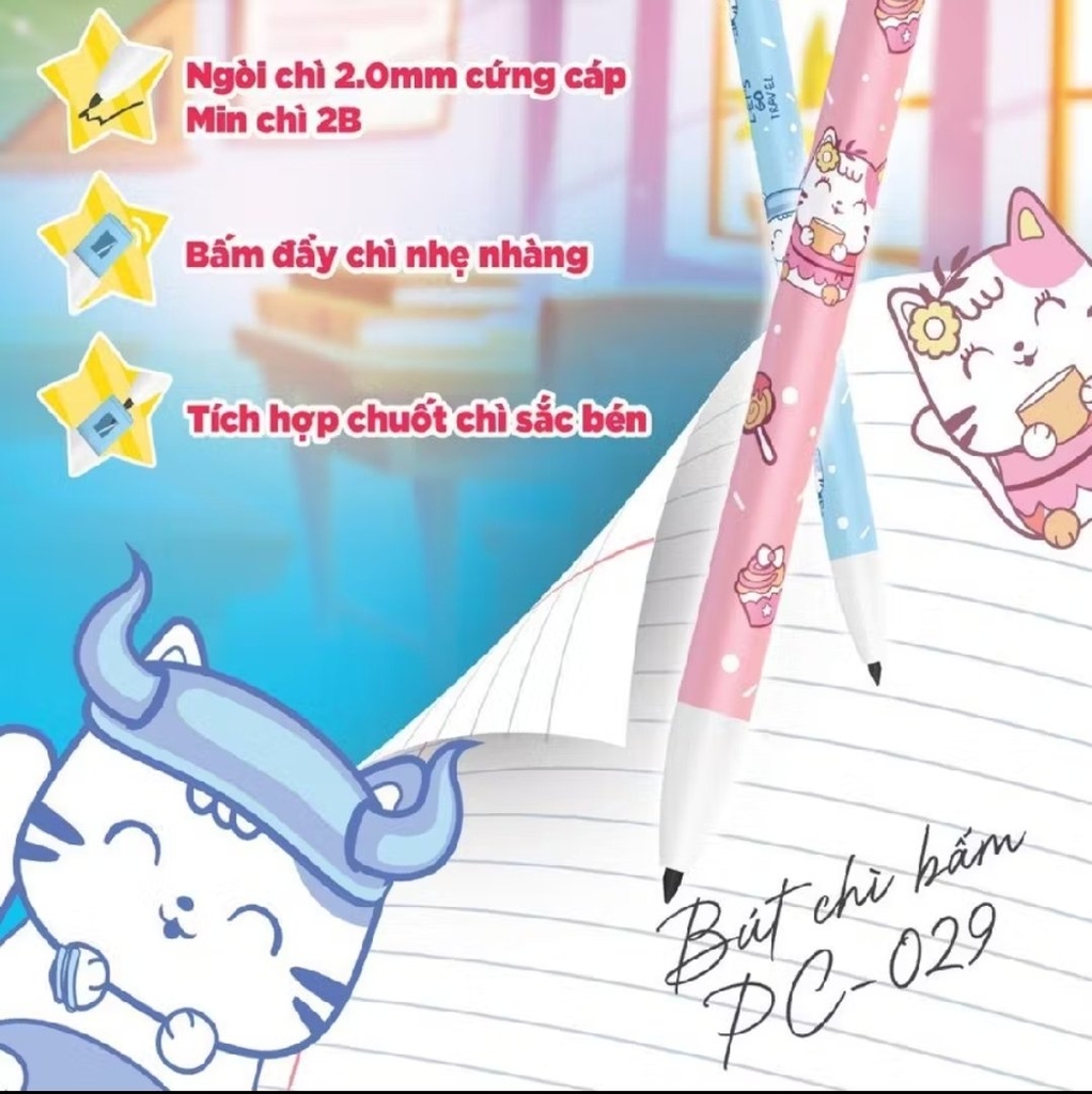 Bút Chì Bấm TL 2.0mm PC-029 - Nhà Sách Hồng Bách.