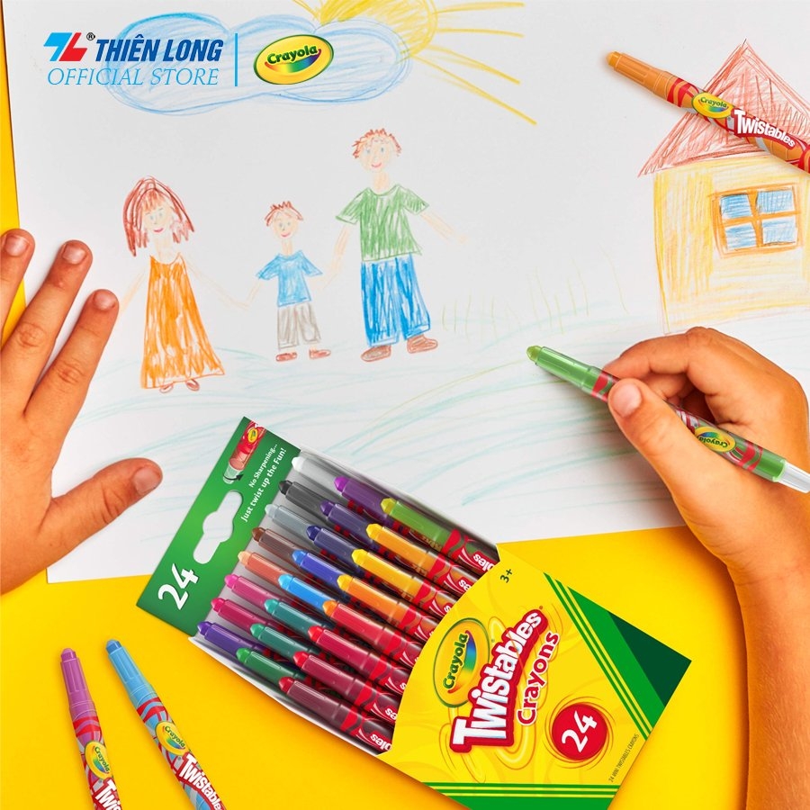 Bo sap van mini 24 mau Crayola - Nha sach Hong Bach