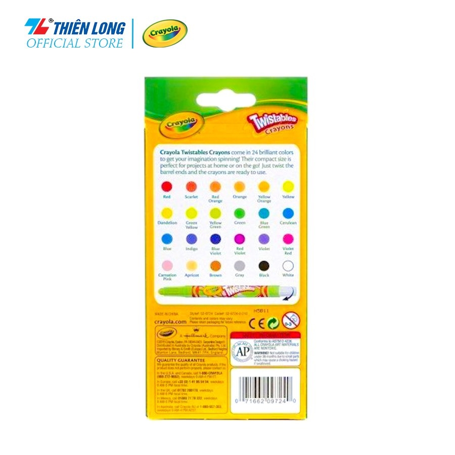 Bo sap van mini 24 mau Crayola - Nha sach Hong Bach