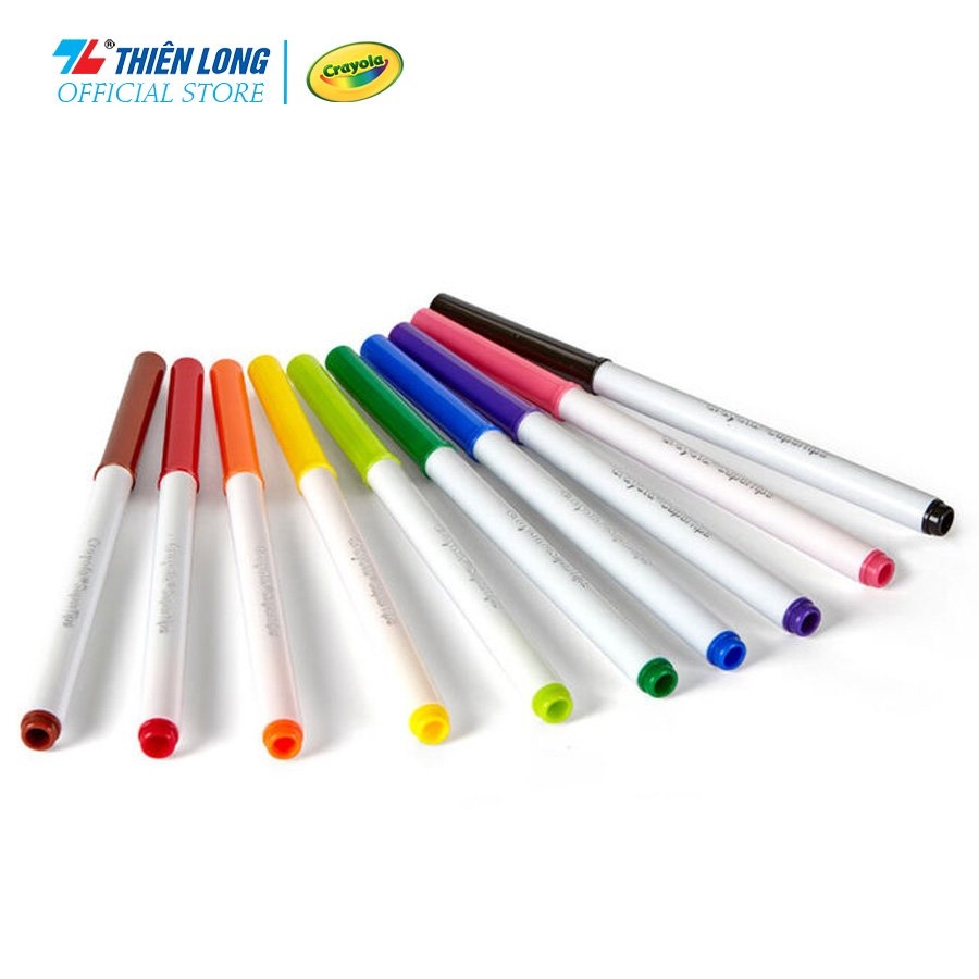 But long 10 mau Crayola Supertips - Nha sach Hong Bach