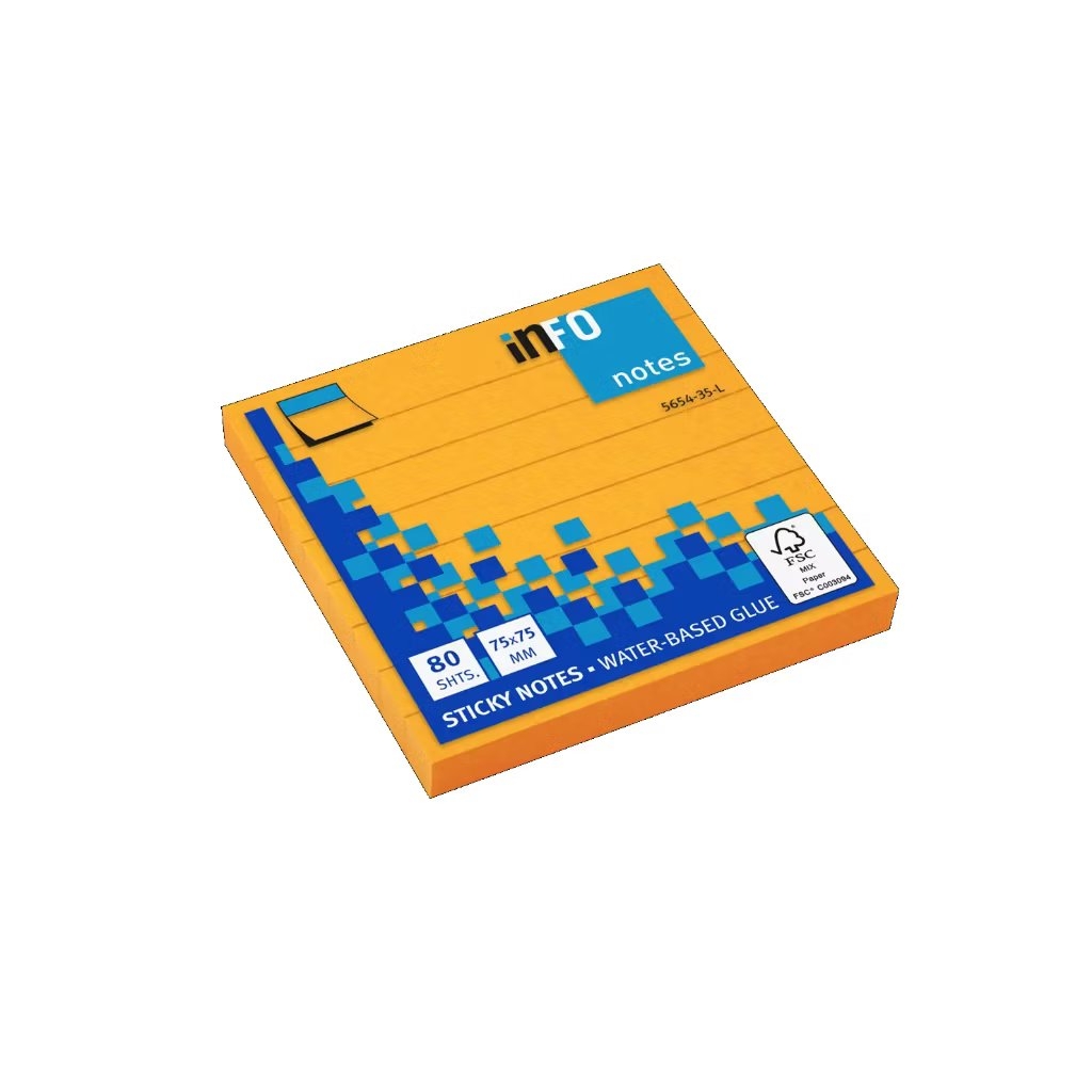 Giấy Note 3x3 nhiều màu tươi sáng kẻ caro - nhà sách hồng bách