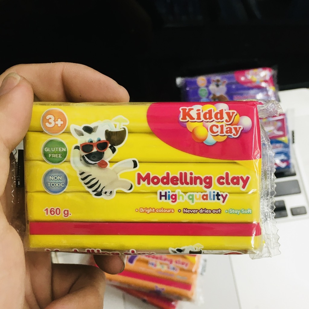 Đất nặn Kiddy Clay 160g PO-160-1 - Nhà Sách Hồng Bách