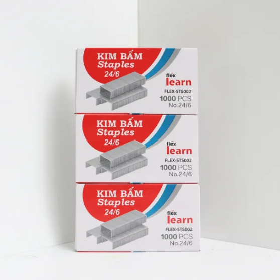 Kim Bấm  24/6 FLEXS - STS002 1000pcs. - Nhà Sách Hồng Bách.