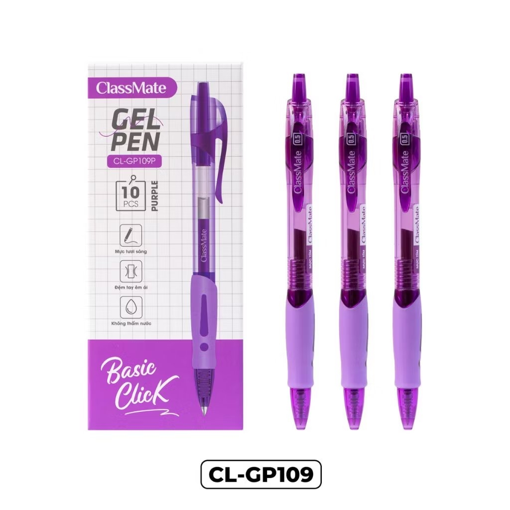 Bút Gel Bấm Ngòi 0.5mm Basic GP109 - Nhà Sách Hồng Bách.