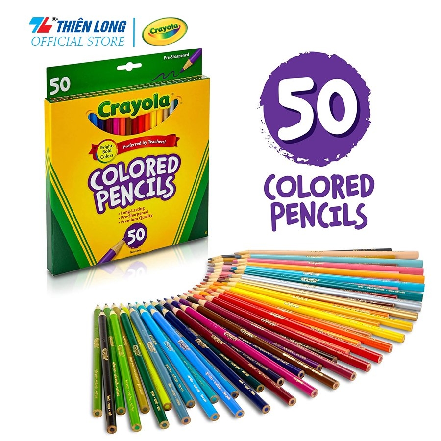 Bộ bút chì 50 màu Crayola