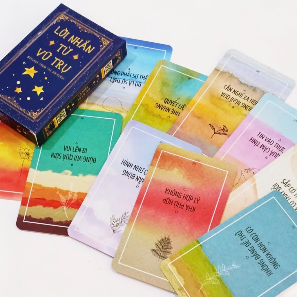 Lời nhắn từ vũ trụ (ver xanh) - 36 lá - nha sach hong bach