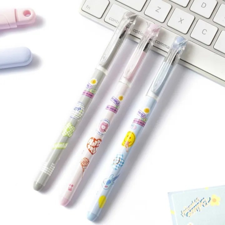 Bút gel 0.5mm bản ST Deli CG16-PR - Tím - NHA SACH HONG BACH