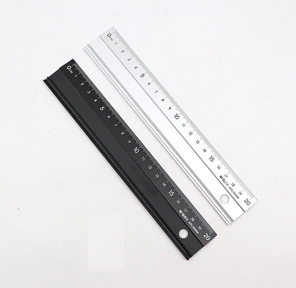 Thước nhôm Aluminum 20cm, nha sach Hong Bach
