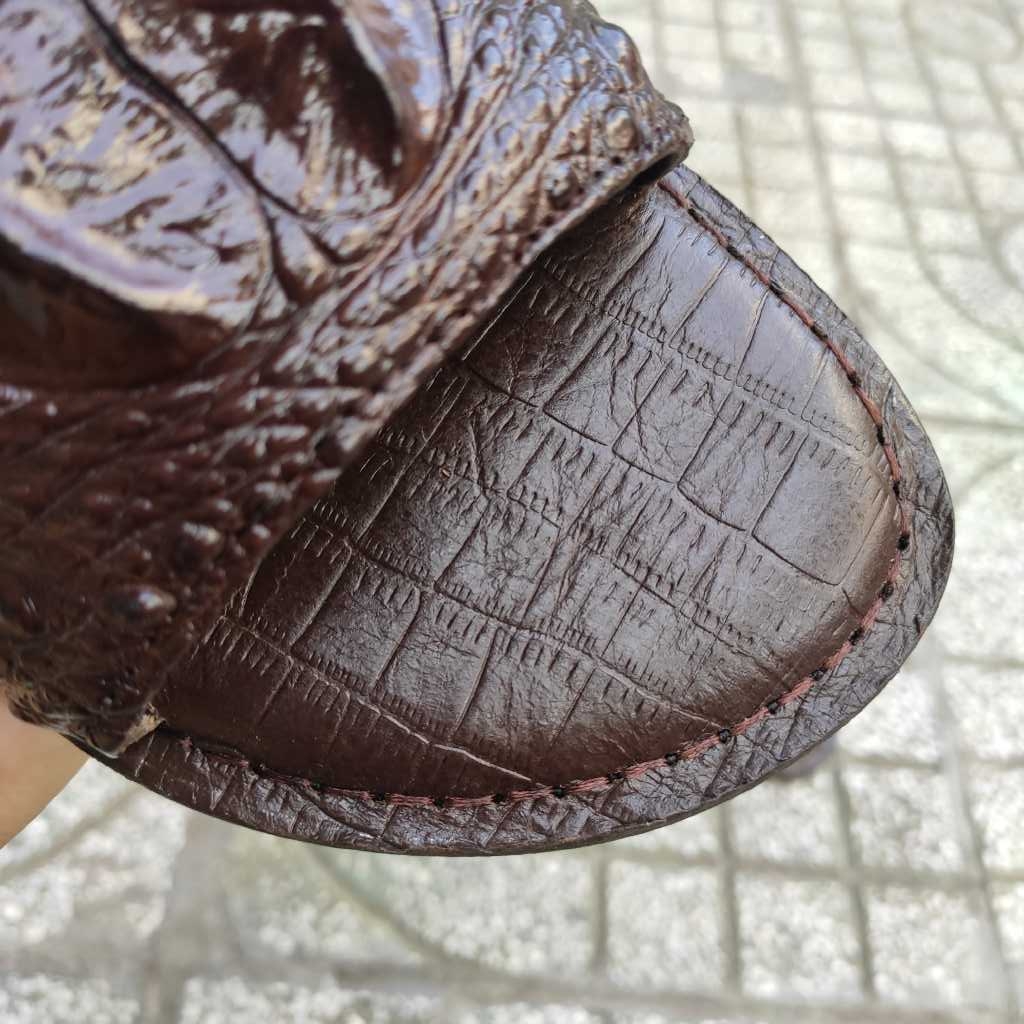 Dép ngang Gù cá sấu rất đẹp! [ĐẾ DA CHẮC CHÂN]