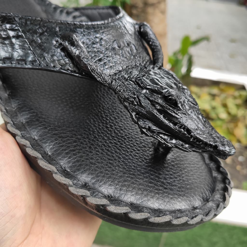 Dép kẹp nam [NGUYÊN CÁ SẤU CON CÓ ĐẦU VÀ CHÂN TAY]