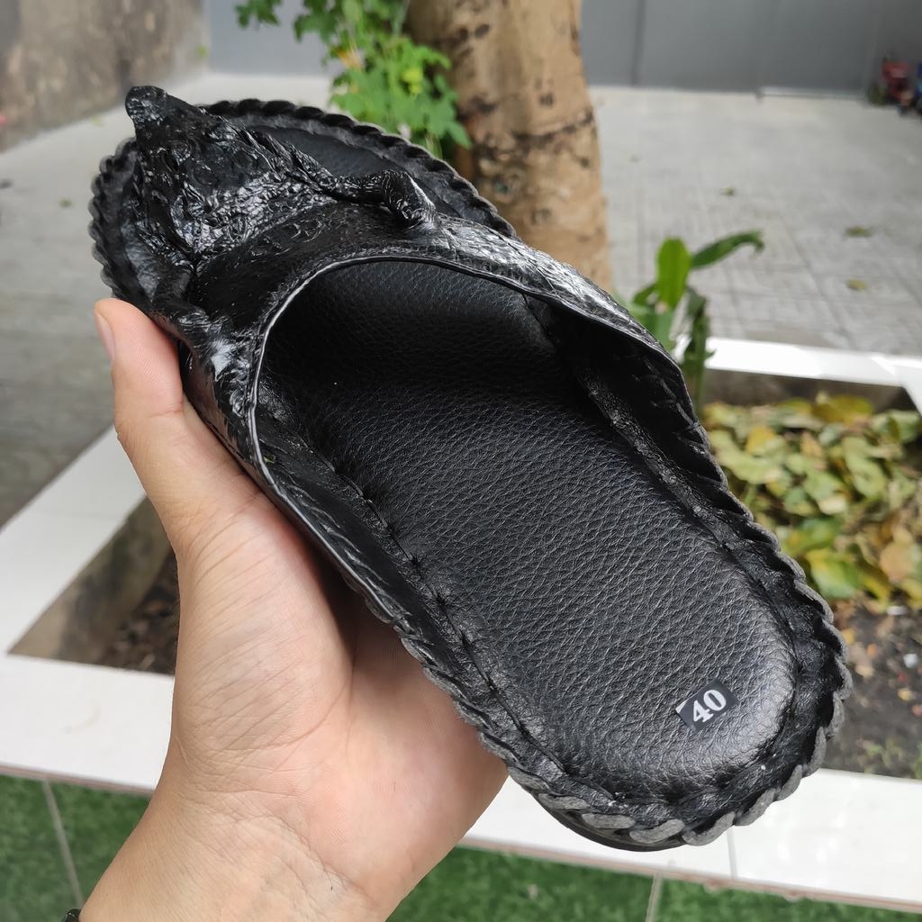 Dép kẹp nam [NGUYÊN CÁ SẤU CON CÓ ĐẦU VÀ CHÂN TAY]