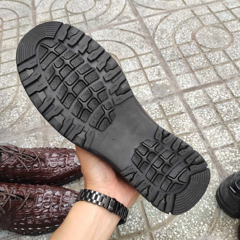 [Mẫu mới..] Giày Thời trang da cá sấu có buộc dây rất đẹp!