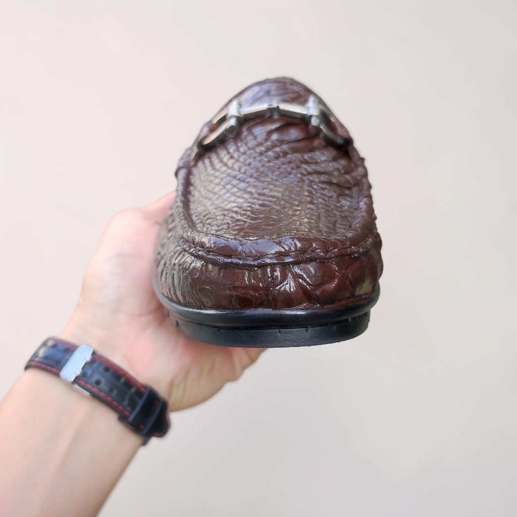 Giày lười da Bắp chân cá sấu rất đẹp!