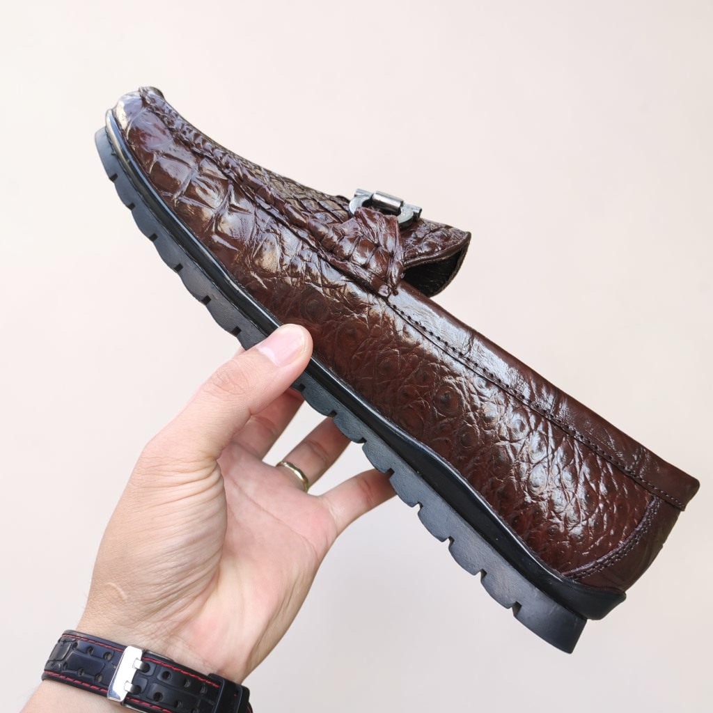 Giày lười da Bắp chân cá sấu rất đẹp!