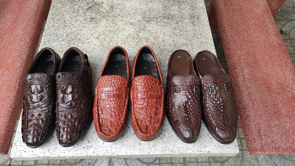 Giày Sục Nam Loại Cao Cấp [DA CÁ SẤU TRƠN ĐẸP TINH TẾ] GS1N