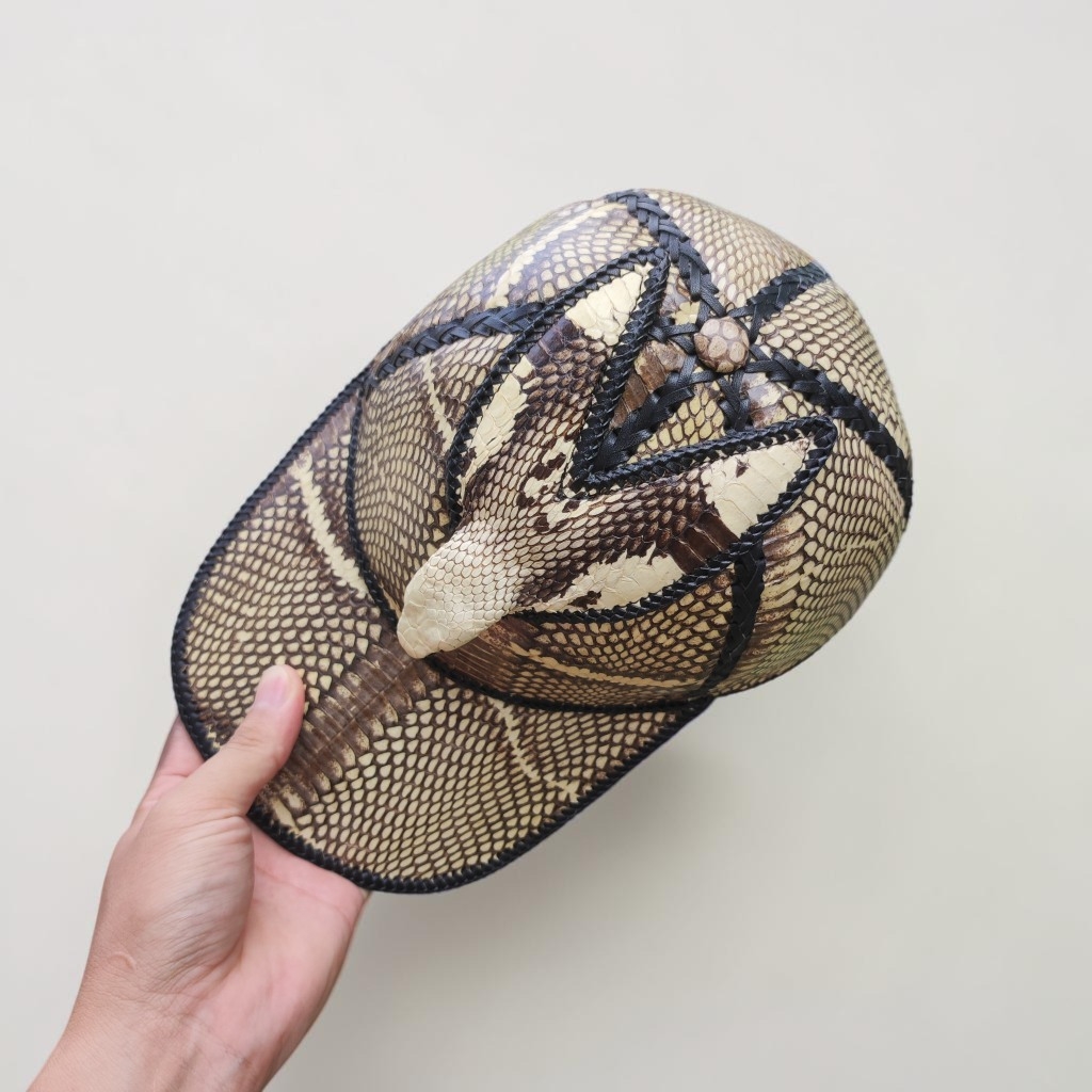 Nón mũ da Rắn có đầu đẹp đúng CHẤT!