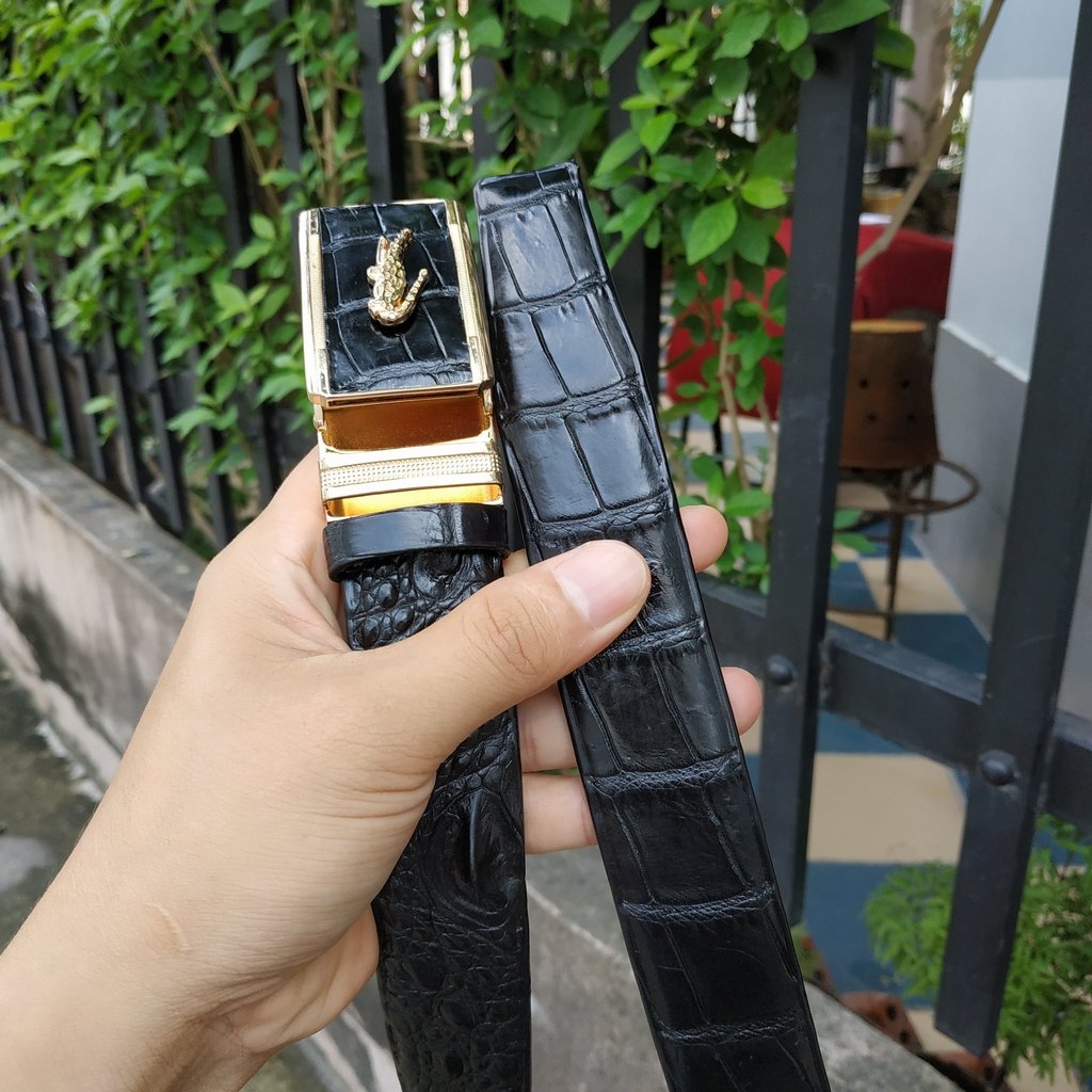 Dây Thắt Lưng Da Cá Sấu Liền N25D