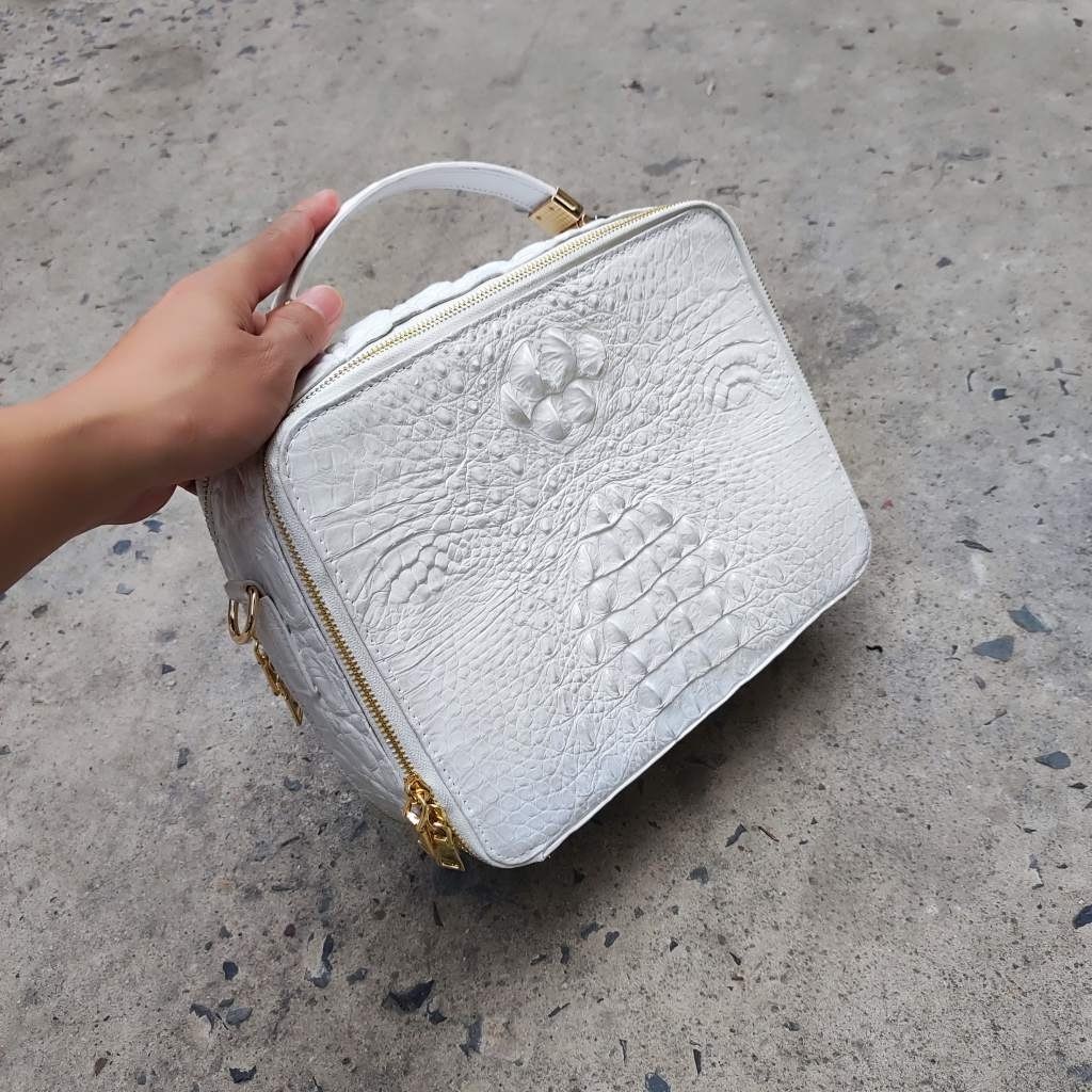 Cặp nam cá sấu bạch tạng PHIÊN BẢN HÌNH HỘP nam tính. Size tầm trung dễ dùng!