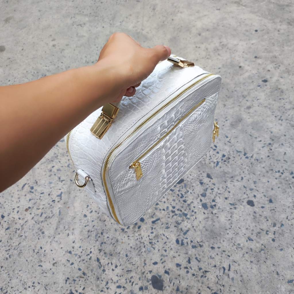Cặp nam cá sấu bạch tạng PHIÊN BẢN HÌNH HỘP nam tính. Size tầm trung dễ dùng!