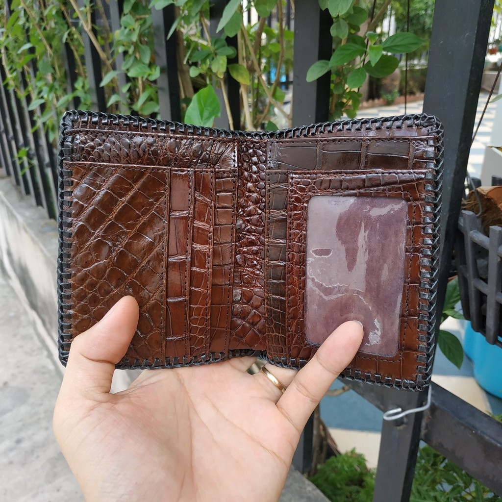 Ví Đứng Da Cá Sấu 2 Mặt - Tuyệt Phẩm Gù Lớn VS2V1N