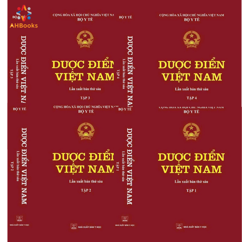 Sách - Dược điển Việt Nam VI (Trọn bộ 4 tập)