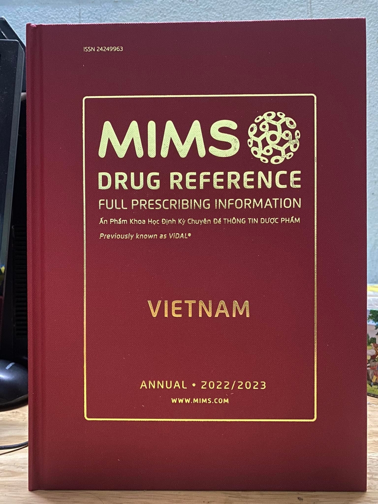 Sách - Mims(VIDAL) 2023 Ấn phẩm Khoa học Định kỳ Thông tin Dược phẩm