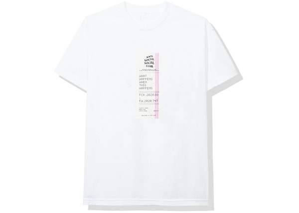 Assc Read Receipts White Tee