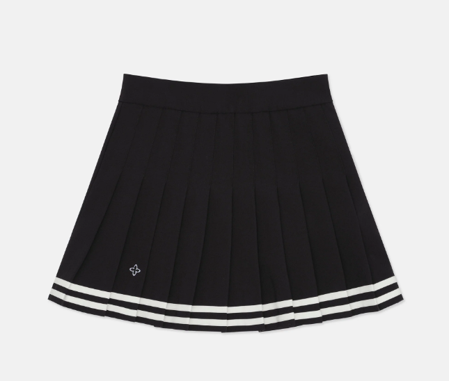 SMFK Compasss Academy Black Pleated Skirt