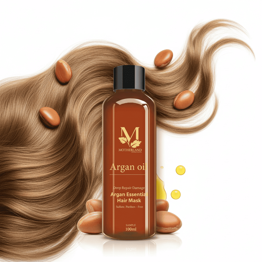 Dầu hấp Argan Motherland Essential Hair Mask | Phục Hồi Tái Tạo Cấu Trúc | Trẻ Hoá Tóc 100ml