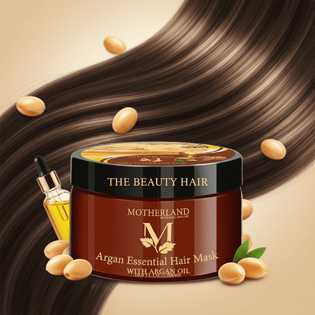 (Số lượng 02) Dầu hấp Motherland Argan Essential Hair Mask | Phục Hồi Tái Tạo Cấu Trúc, Trẻ Hoá Tóc 1000ml