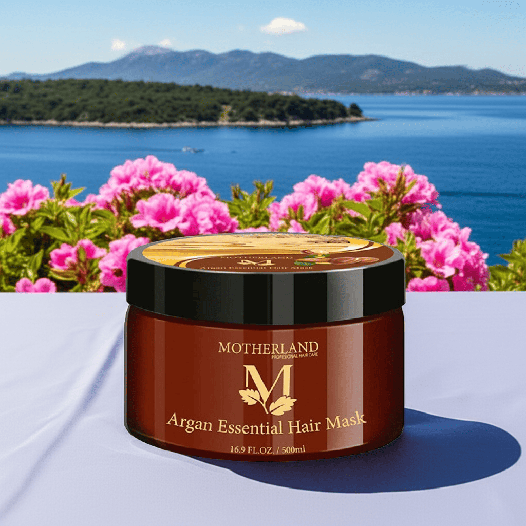 Dầu hấp Argan Motherland Essential Hair Mask | Phục Hồi Tái Tạo Cấu Trúc | Trẻ Hoá Tóc 500ml