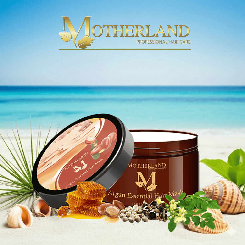 Dầu hấp Motherland Argan Essential Hair Mask | Phục Hồi Tái Tạo Cấu Trúc | Trẻ Hoá Tóc 500ml