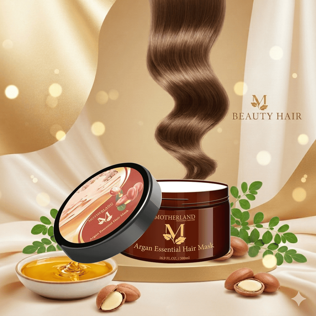 Kem ủ tóc Motherland Argan Oil | Khử hoá chất tồn dư sau uốn nhuộm, tấy tóc | Phục Hồi Tái Tạo Cấu Trúc | Trẻ Hoá Tóc