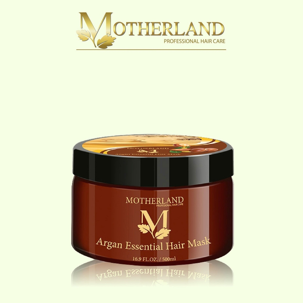Dầu hấp Argan Motherland Essential Hair Mask | Phục Hồi Tái Tạo Cấu Trúc | Trẻ Hoá Tóc 500ml