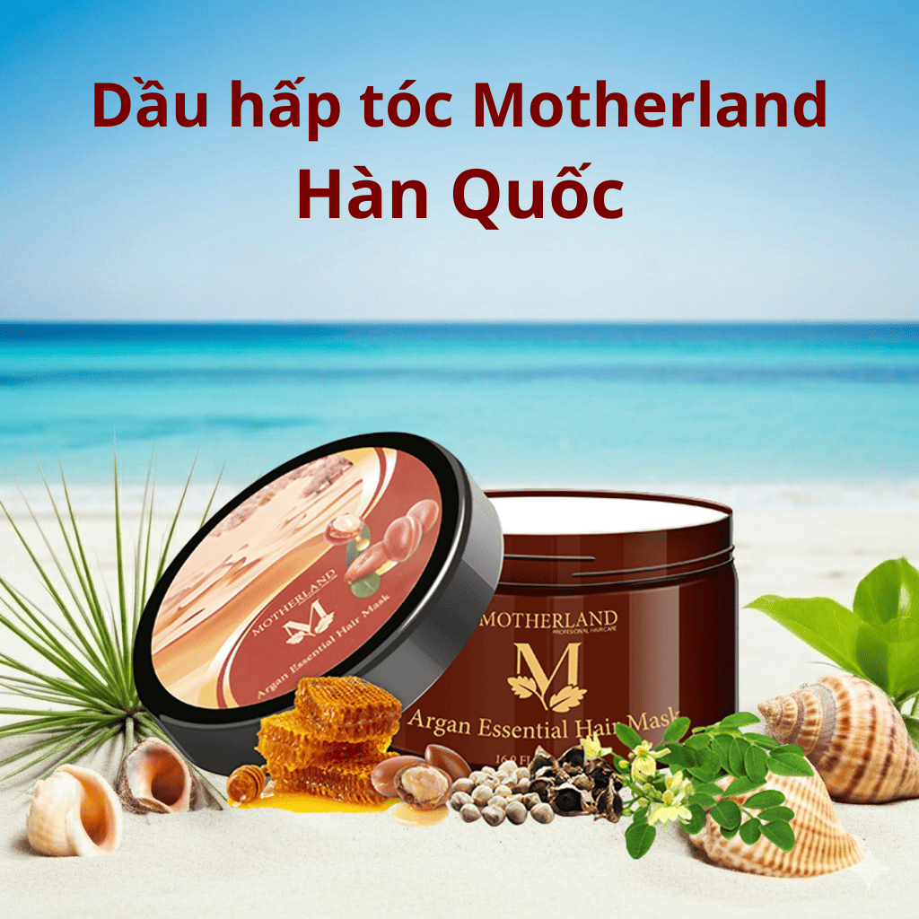 Dầu hấp Motherland Argan Essential Hair Mask| Phục hồi tái tạo cấu trúc | Trẻ Hoá Tóc | Khử hoá chất bảo vệ tóc 500ml
