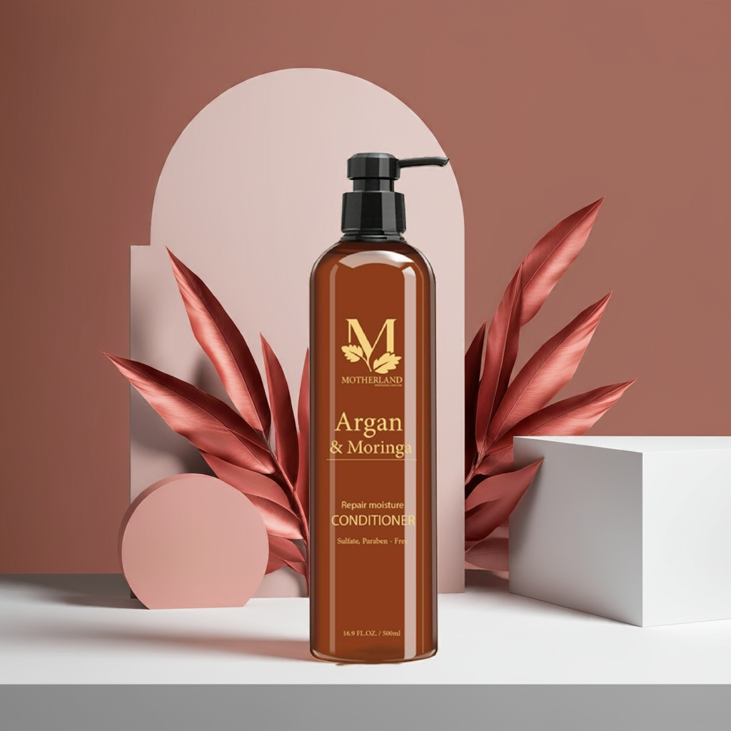 Dầu xả phục hồi Argan & Moringa Motherland 500ml