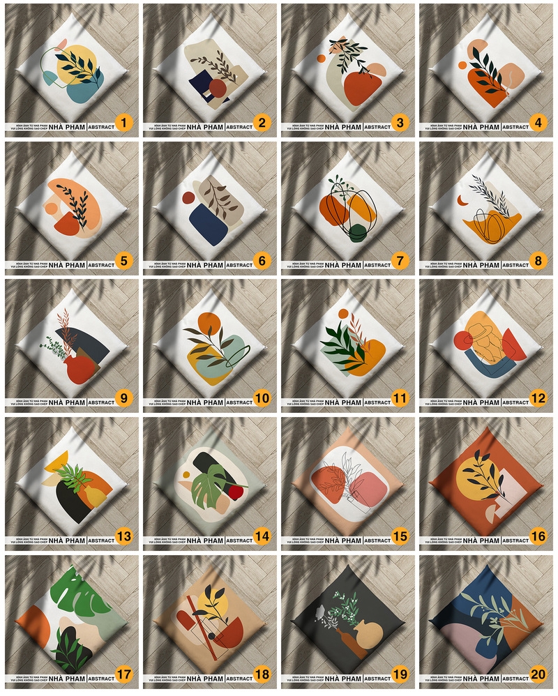 ĐỆM VUÔNG ABSTRACT - HÌNH 15