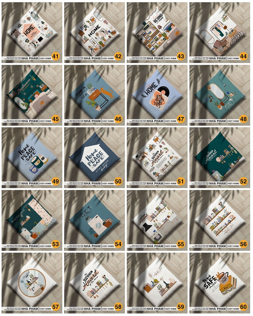 ĐỆM VUÔNG COZY HOME - HÌNH 47