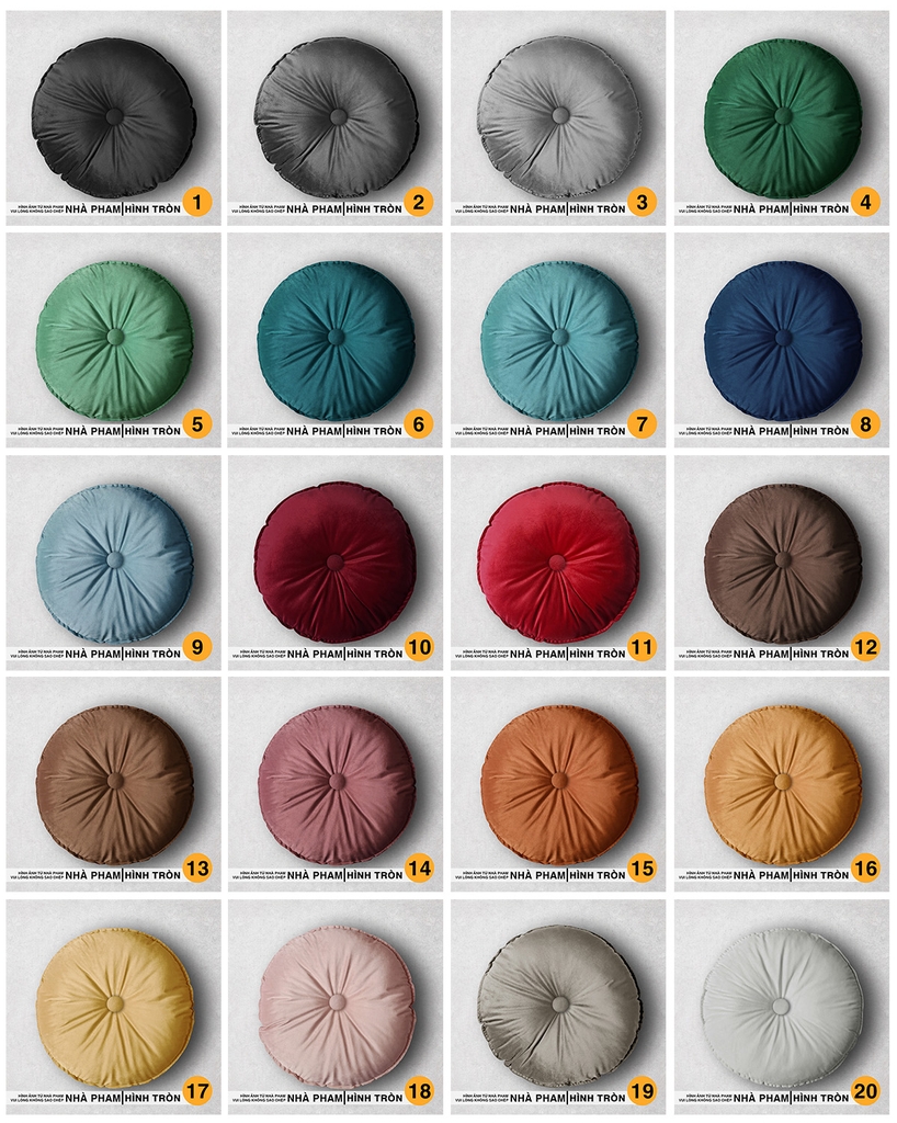 GỐI SOFA HÌNH TRÒN - MÀU 10