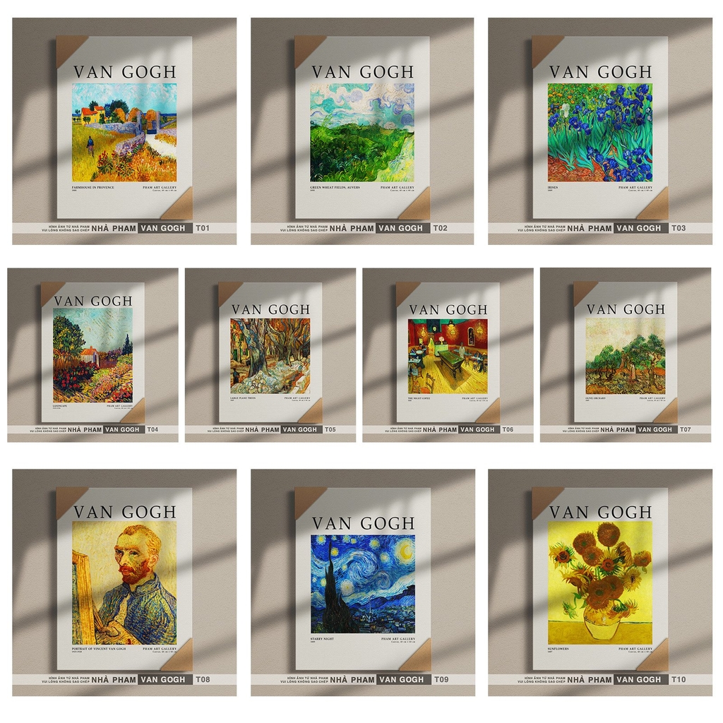 TRANH CANVAS VAN GOGH - 40X60CM - TRANH 10
