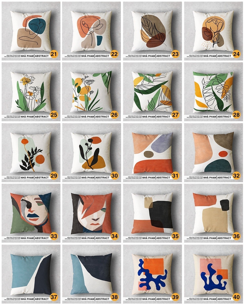 VỎ GỐI SOFA ABSTRACT - HÌNH 25